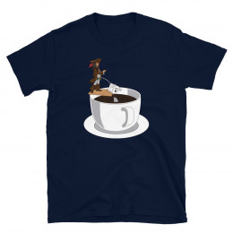 Feeding The Shark Coffee - Short-Sleeve Unisex T-Shirt (Ref. 008)